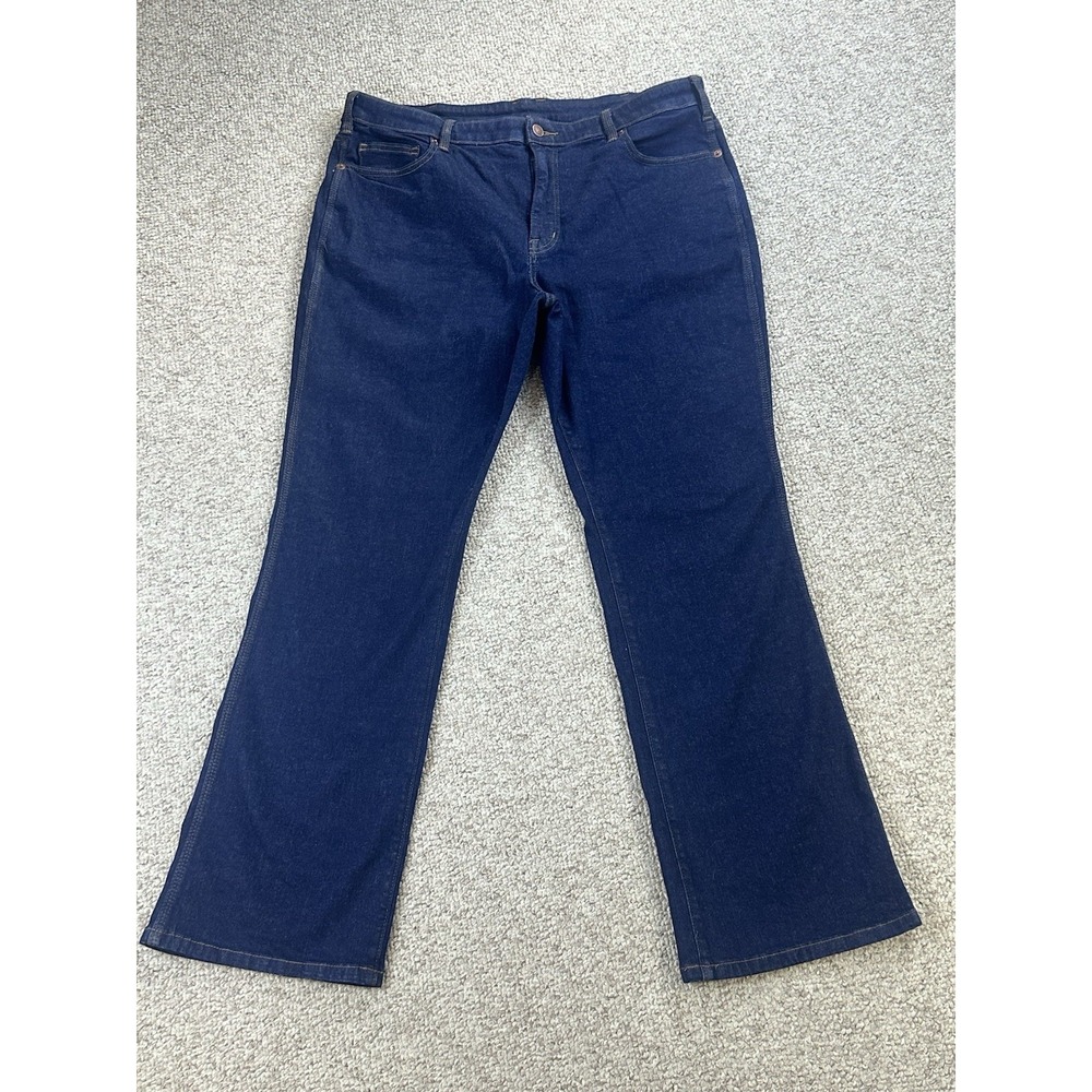 Duluth Trading Co Women's Mid Rise Boot Cut Jeans Size 18 Regular(Actual 38x31)